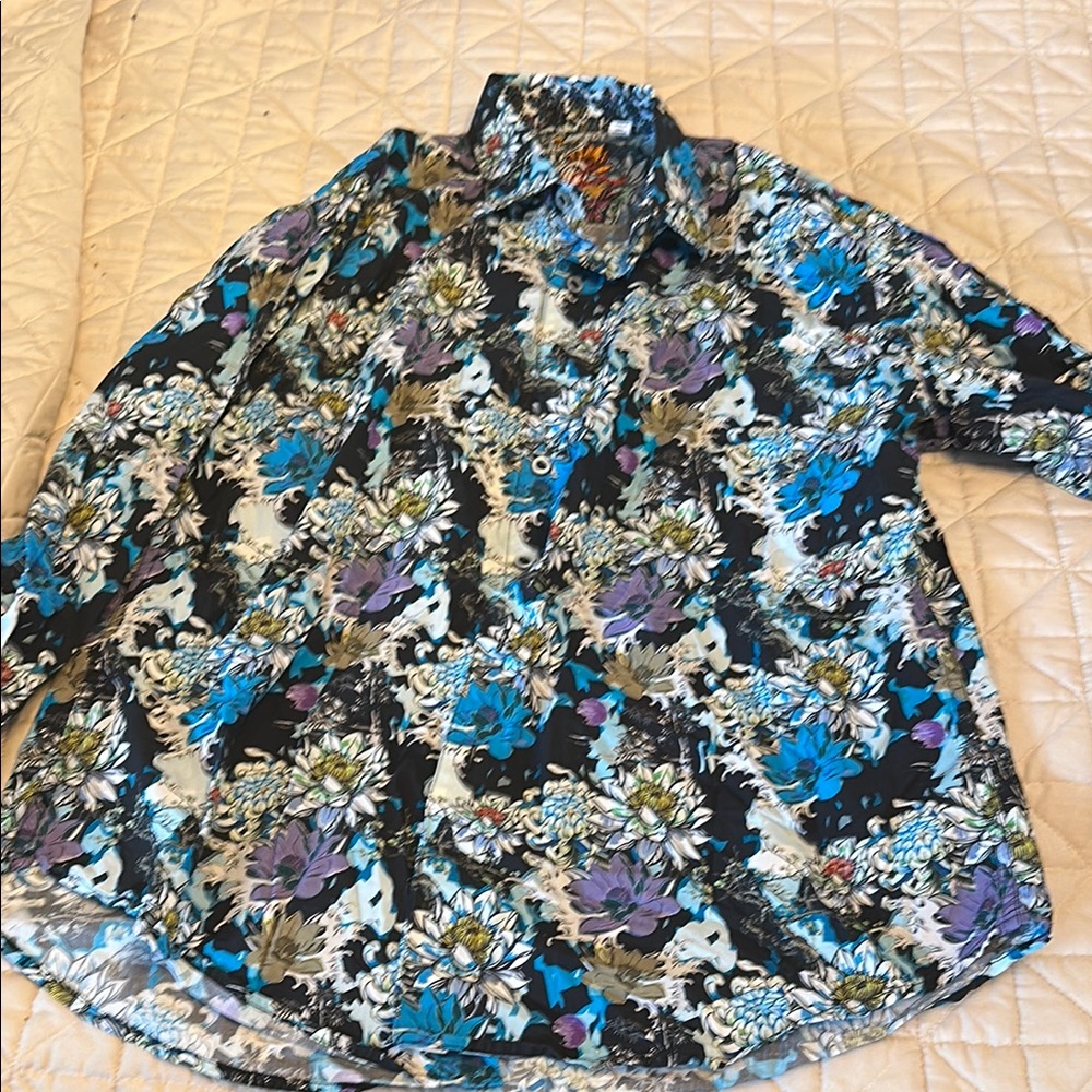 Robert Graham Multicolor Floral Dress Shirt